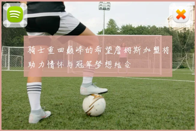 骑士重回巅峰的希望詹姆斯加盟将助力情怀与冠军梦想结合